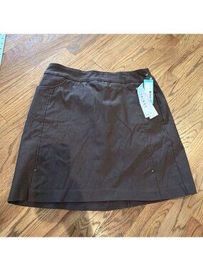 TRIBAL WOMENS BROWN SKORT NEW 6 PETITE STITCH FIX